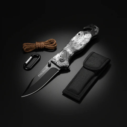 Multi-Function Folding Blade Pocket Knife | Tactical Survival Hunting & Camping Knife