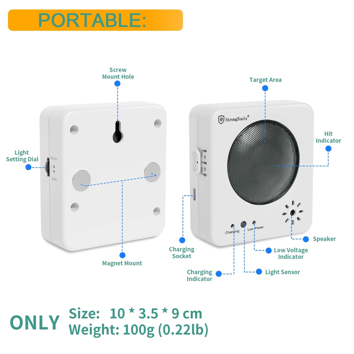 Dry Fire Laser Target Portable Trainer Accessories for Dry Fire Training Compatible Most of Cartridges