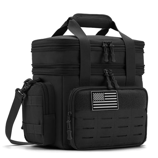 Tactical Lunch Bag for Mens Heavy Duty Lunch Box Leakproof Insulated Durable Thermal Cooler Bag Adult Meal Camping Picnic Pail